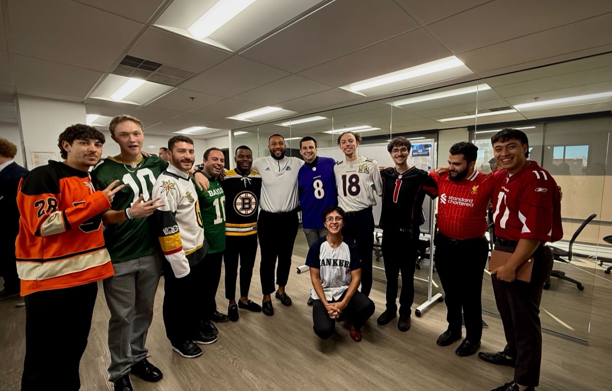 Team spirit day at the office